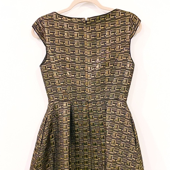 Kate Spade Saturday BAROQUE CAP SLEEVE FLARE DRESS - Picture 3 of 7